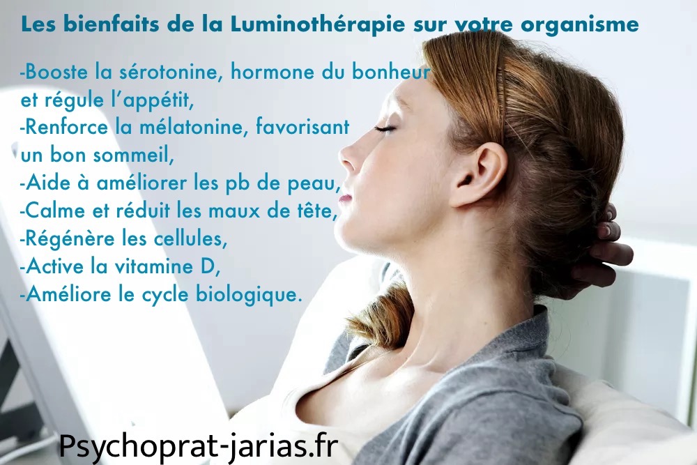 illustration Luminothérapie lors de la séance si souhaité