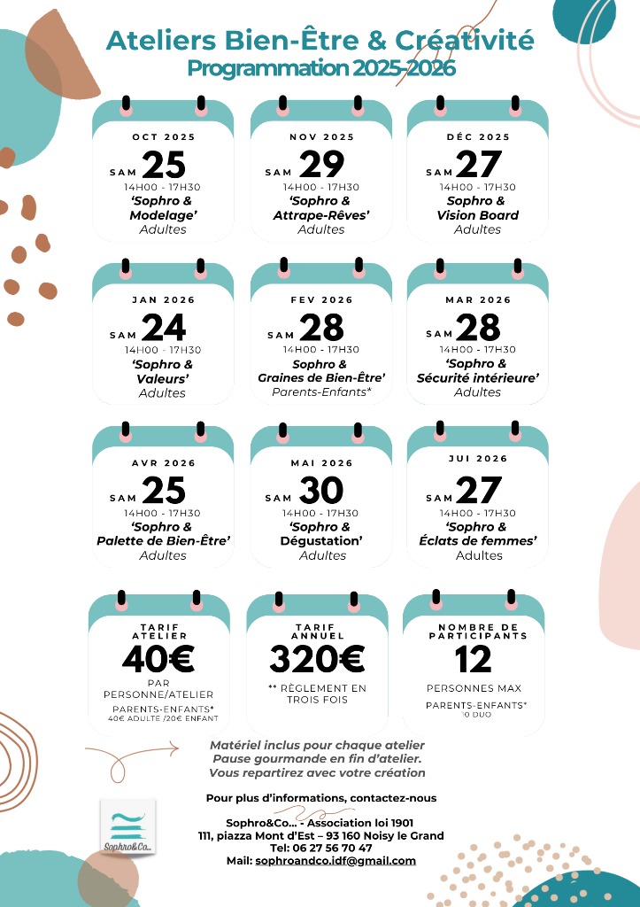 illustration Sophro&Co...:  Ateliers Bien-Être & Créativité