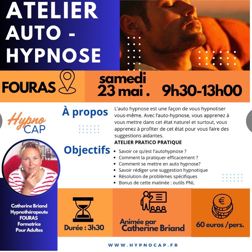 illustration Atelier Auto Hypnose d'une matinée entre Rochefort et La Rochelle