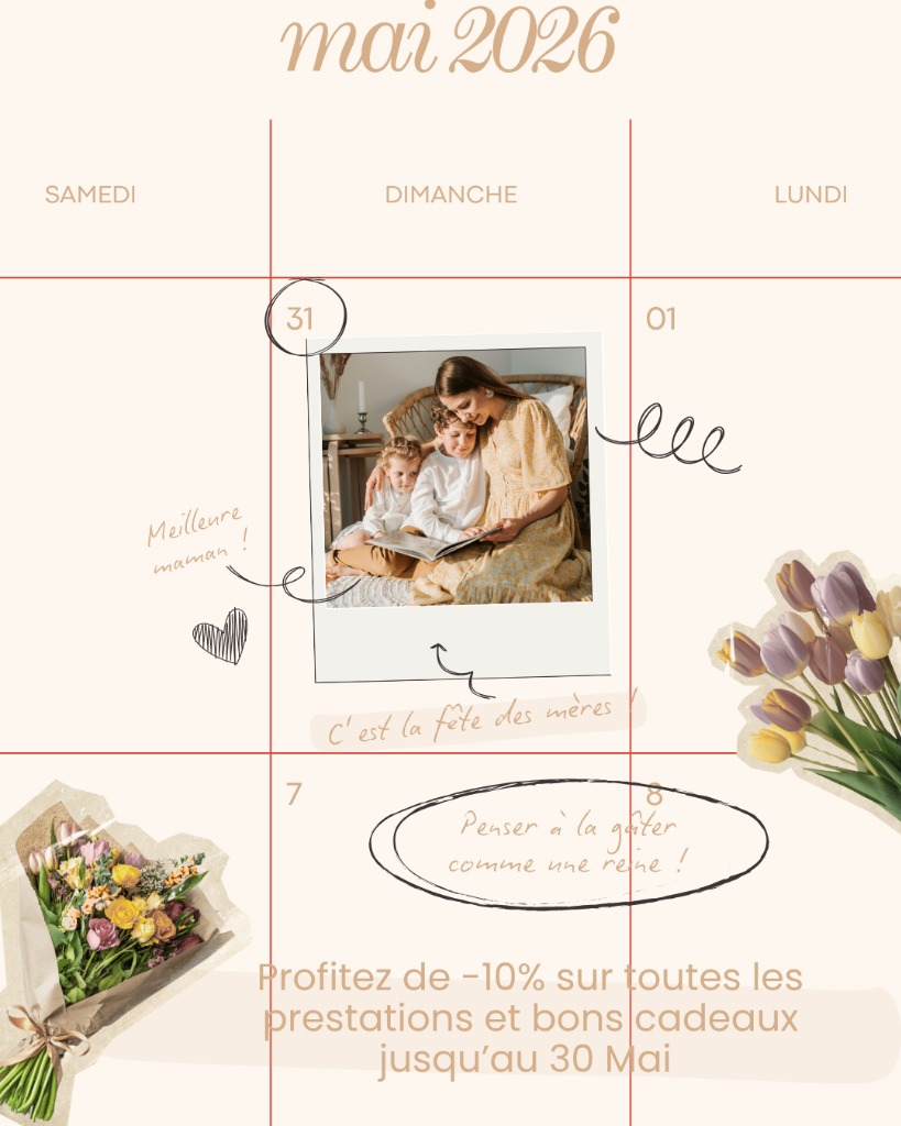 illustration 🌺 Offre spéciale Fête des Mères: -10% sur toutes les prestations et bons cadeaux 🌺