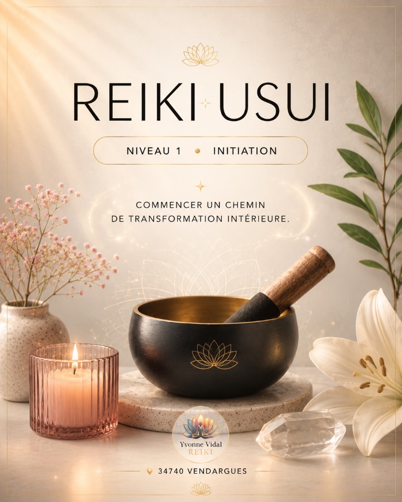 illustration REIKI USUI 1ER DEGRE les lundi 27 et mardi 28 juillet 2026