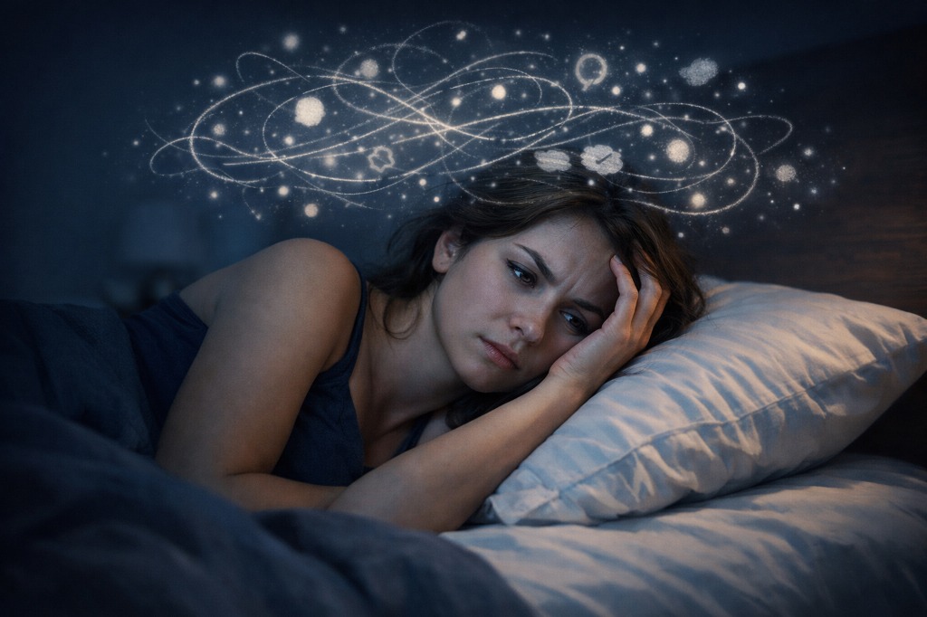 illustration Troubles du sommeil, insomnies,