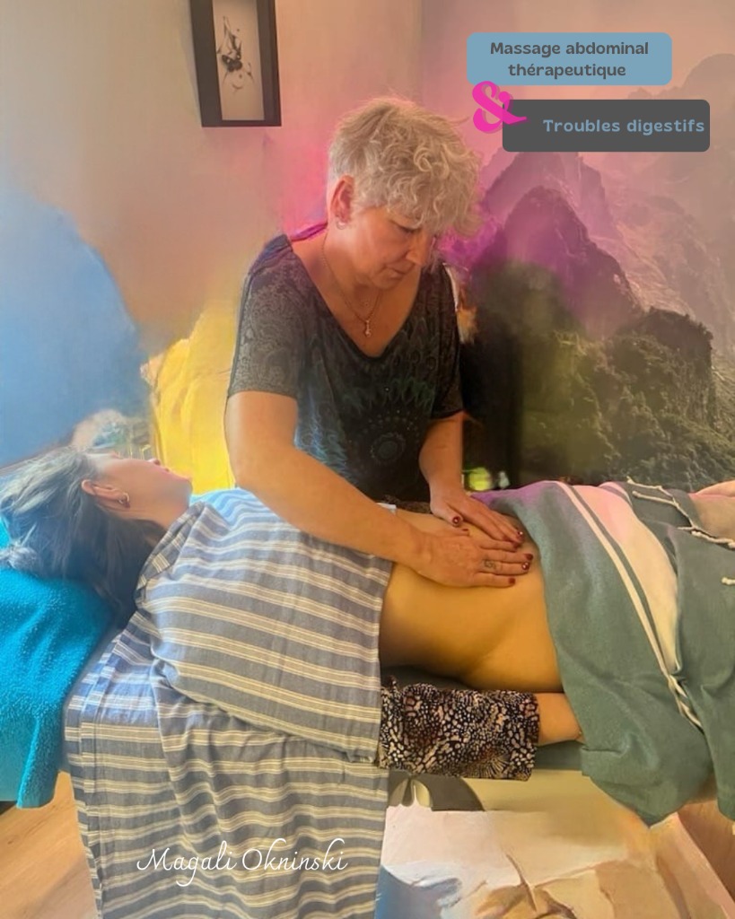 illustration Massage abdominal therapeutique Maya