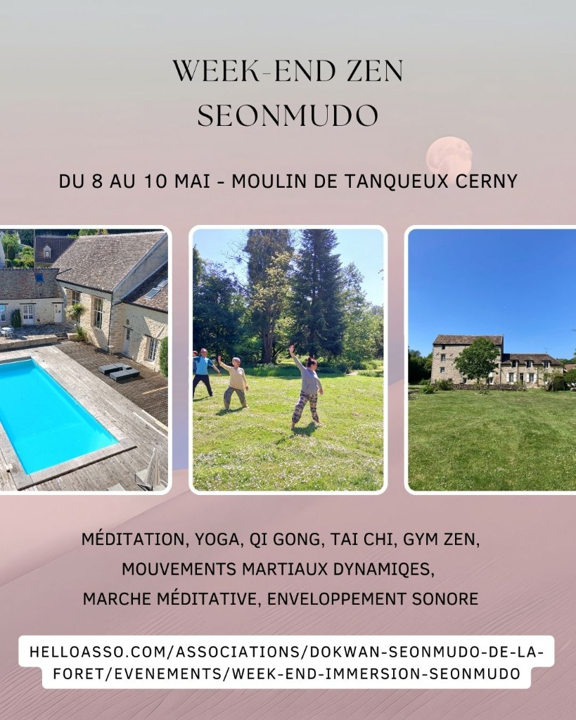illustration Week-end zen Seonmudo ( yoga, Qi Gong, mouvements martiaux, méditation)
