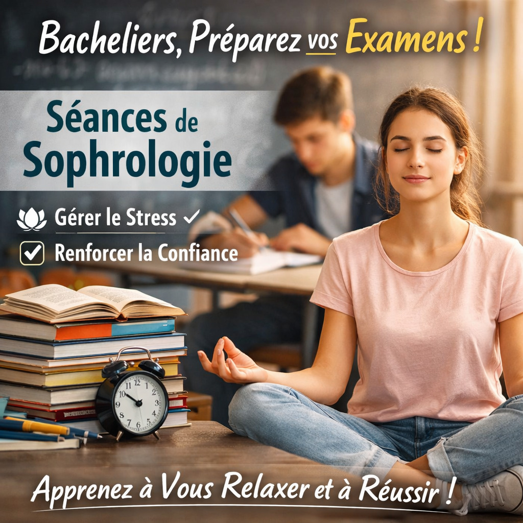 illustration 🎓 PREPAREZ VOUS AU GRAND ORAL DE BAC,  BREVET ET ETUDE SUPERIEURE EN TOUTE SERENITE AVEC LA SOPHROLOGIE
