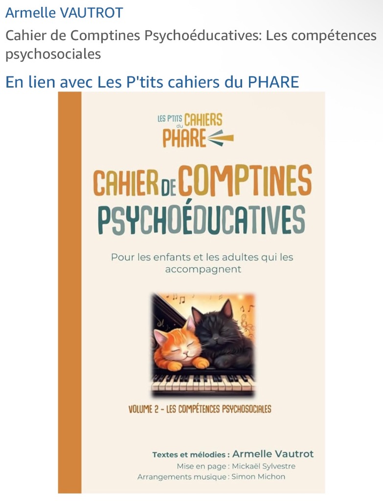 illustration Petites comptines psychoéducatives (volume 2: les compétences psychosociales)