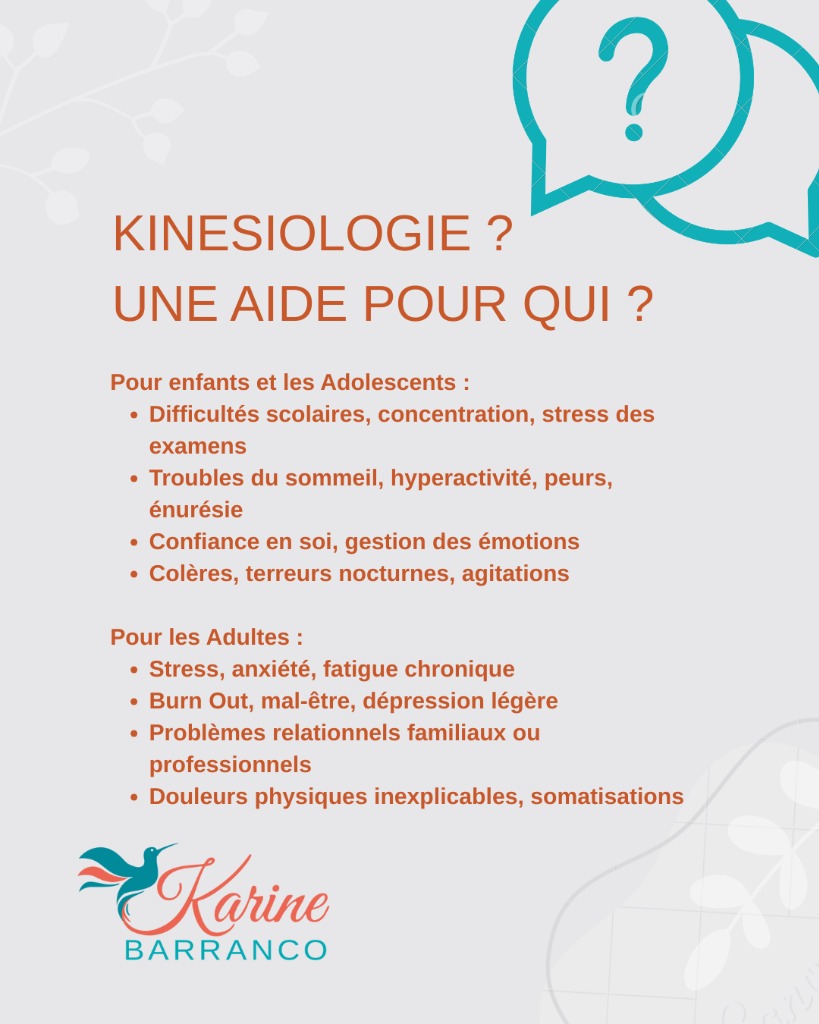 illustration LA KINESIOLOGIE POUR QUI ET POUR QUOI?