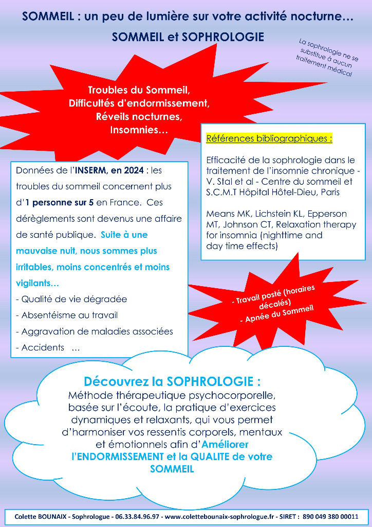 illustration Sophrologie - Troubles du Sommeil, Difficultés d’Endormissement, Réveils Nocturnes, Insomnies… Devenez acteur de votre MIEUX-ETRE