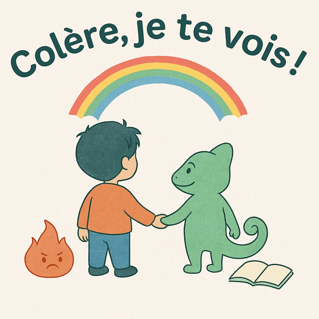illustration 🌟 « Colère, je te vois ! » — Un accompagnement ludique pour apprivoiser les tempêtes émotionnelles