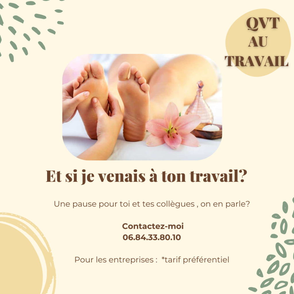 illustration La réflexologie au travail