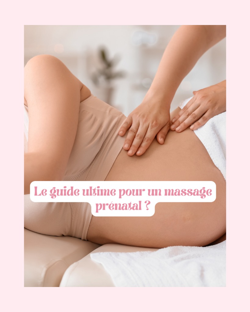 illustration le massage prénatal