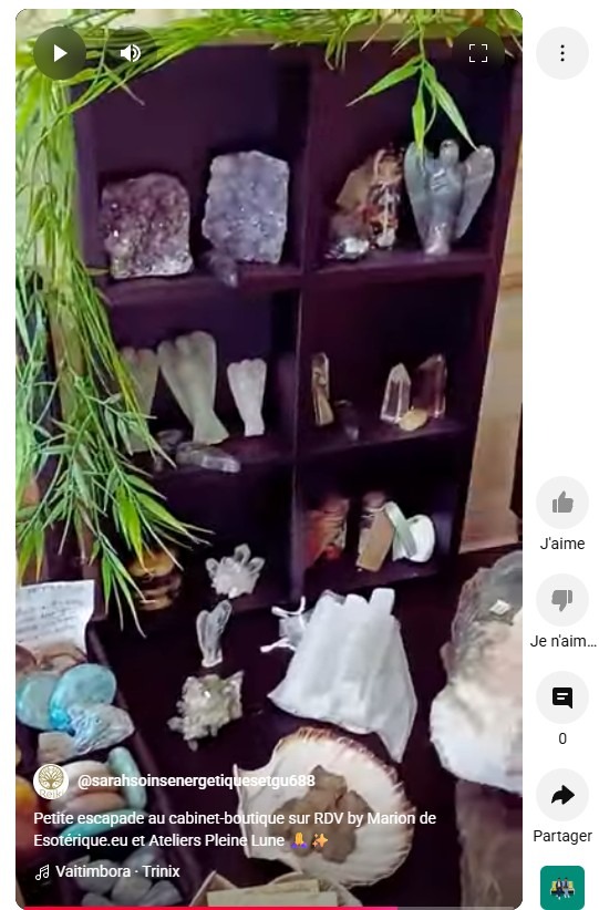 illustration Petite escapade au cabinet-boutique sur RDV by Marion de Esotérique.eu et Ateliers Pleine Lune 🙏✨