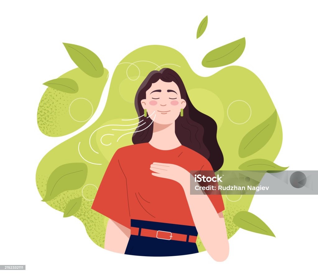 illustration Prenez un peu de temps pour Respirez dans les moment difficile...