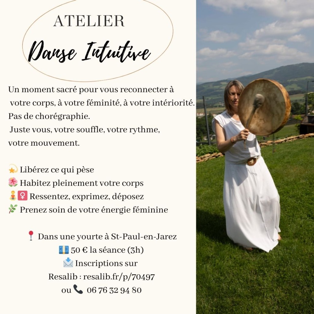 illustration Danse Intuitive – Atelier Sacrée Féminin